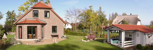 Südansicht vom Ferienhaus