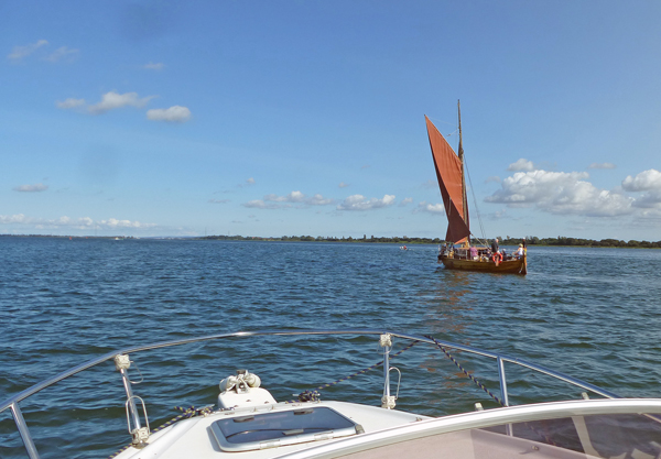 Schiffe auf dem Breetzer Bodden