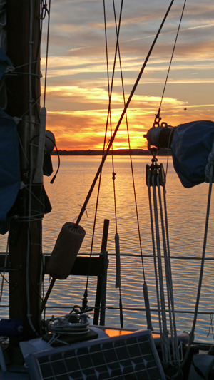 Abendstimmung im Yachthafen von Vieregge
